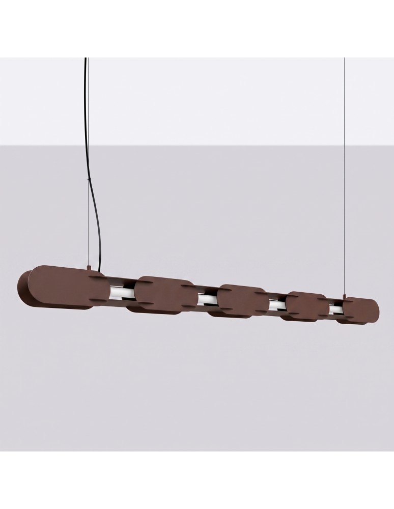 Thoro Lampa wisząca CHAIN 158 brązowa LED 4000K TH.1035