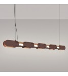 Thoro Lampa wisząca CHAIN 158 brązowa LED 4000K TH.1035
