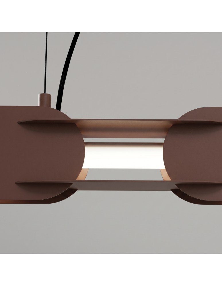 Thoro Lampa wisząca CHAIN 158 brązowa LED 4000K TH.1035