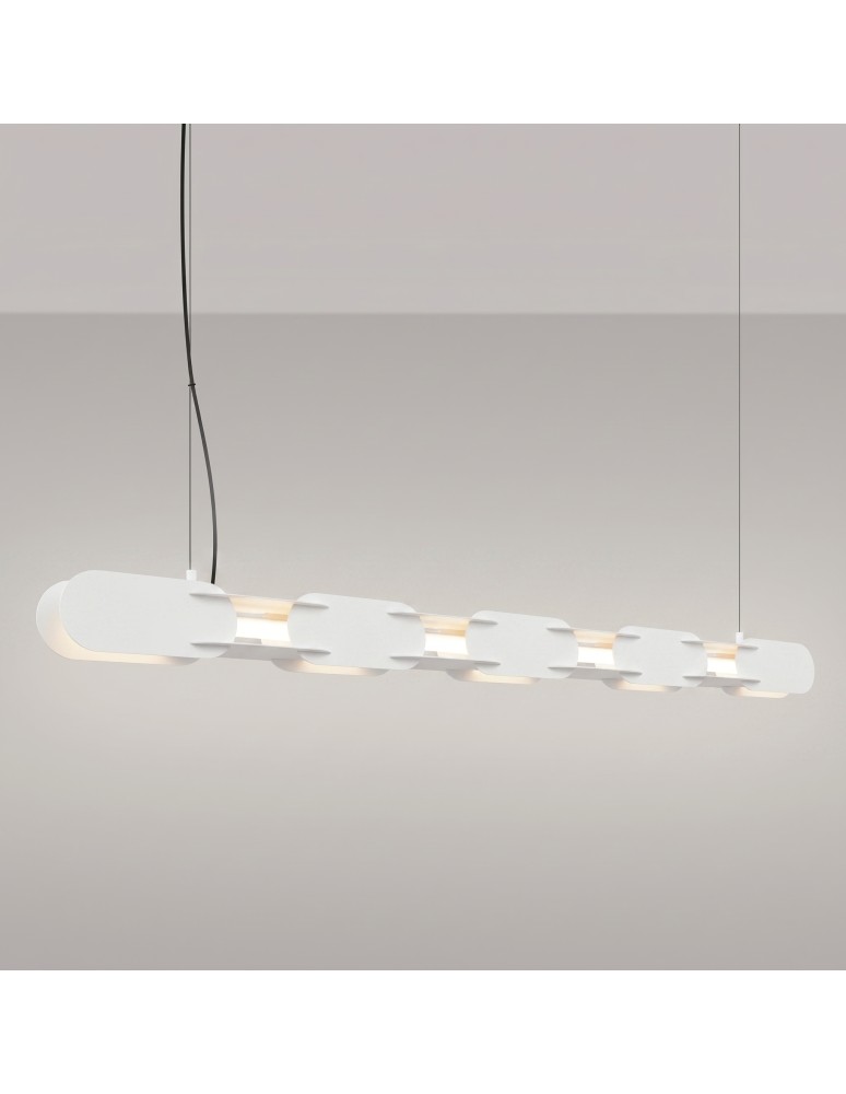 Thoro Lampa wisząca CHAIN 158 biała LED 4000K TH.1036