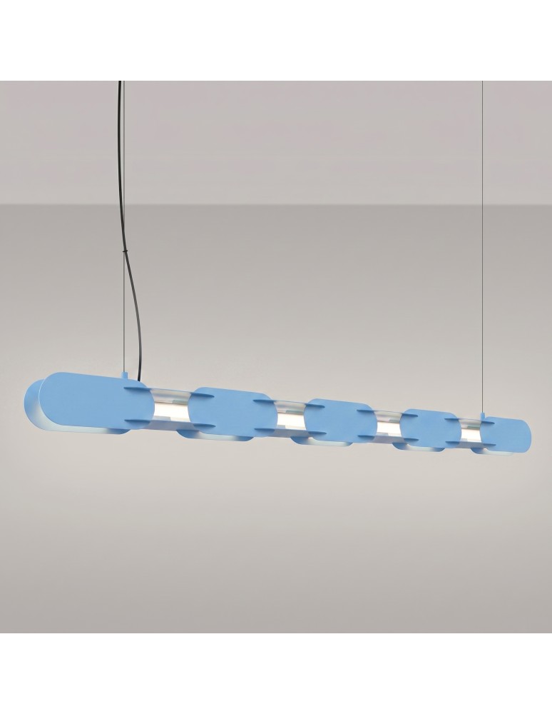 Thoro Lampa wisząca CHAIN 158 błękitna LED 4000K TH.1037