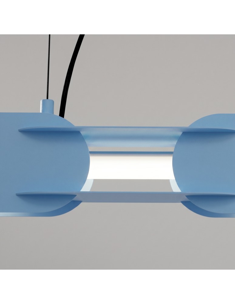 Thoro Lampa wisząca CHAIN 158 błękitna LED 4000K TH.1037