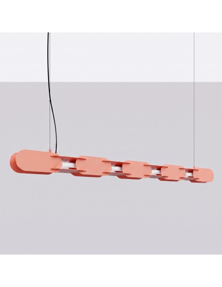 Thoro Lampa wisząca CHAIN 158 brzoskwiniowa LED 4000K TH.1038