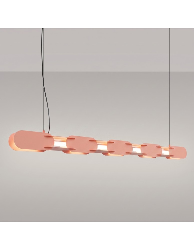 Thoro Lampa wisząca CHAIN 158 brzoskwiniowa LED 4000K TH.1038