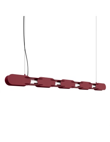 Thoro Lampa wisząca CHAIN 158 burgund LED 4000K TH.1039