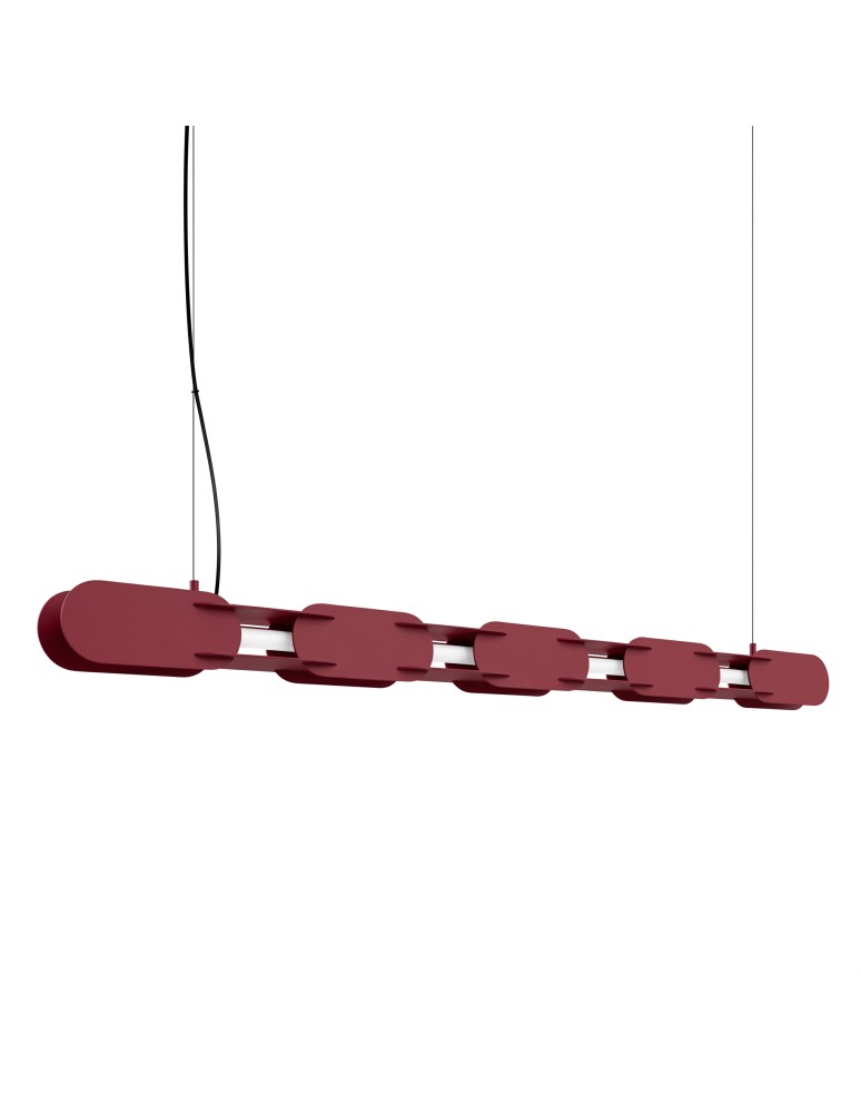Thoro Lampa wisząca CHAIN 158 burgund LED 4000K TH.1039