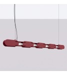 Thoro Lampa wisząca CHAIN 158 burgund LED 4000K TH.1039