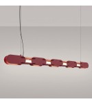 Thoro Lampa wisząca CHAIN 158 burgund LED 4000K TH.1039