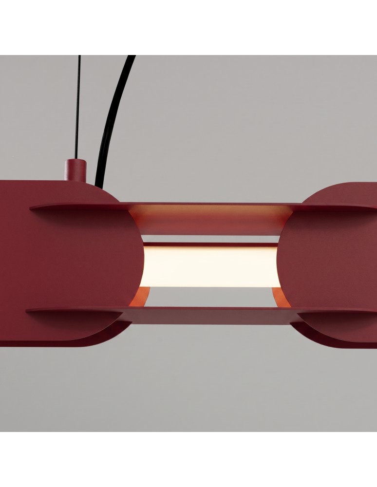 Thoro Lampa wisząca CHAIN 158 burgund LED 4000K TH.1039