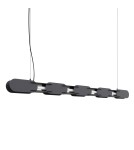 Thoro Lampa wisząca CHAIN 158 czarna LED 4000K TH.1040