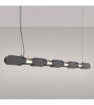 Thoro Lampa wisząca CHAIN 158 czarna LED 4000K TH.1040