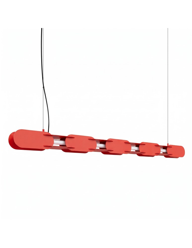 Thoro Lampa wisząca CHAIN 158 czerwona LED 4000K TH.1041