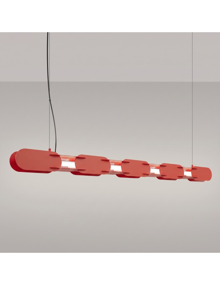 Thoro Lampa wisząca CHAIN 158 czerwona LED 4000K TH.1041