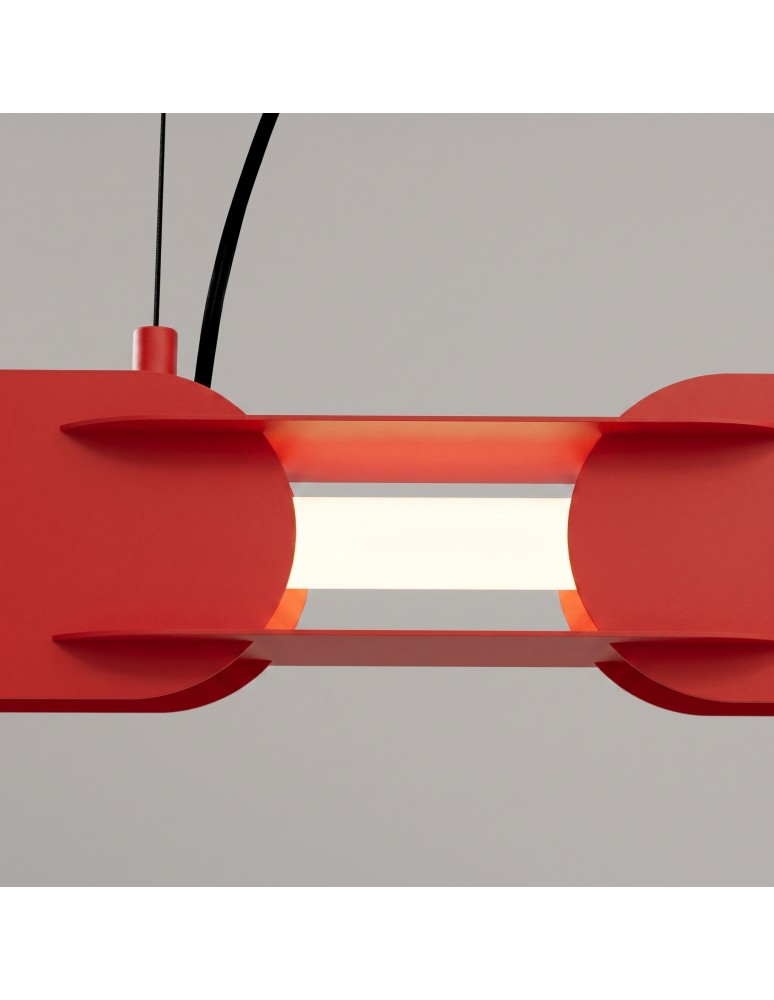 Thoro Lampa wisząca CHAIN 158 czerwona LED 4000K TH.1041