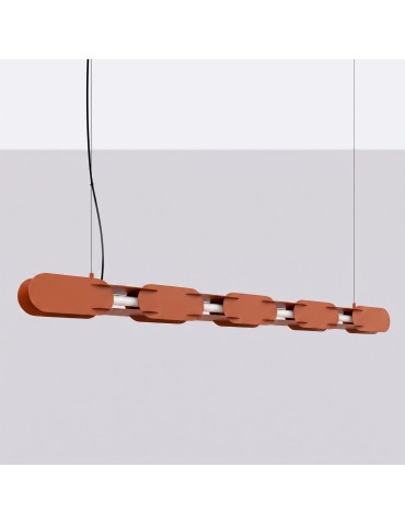 Thoro Lampa wisząca CHAIN 158 ochra czerwona LED 4000K TH.1043 - product 2