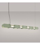 Thoro Lampa wisząca CHAIN 158 szałwiowa LED 4000K TH.1045