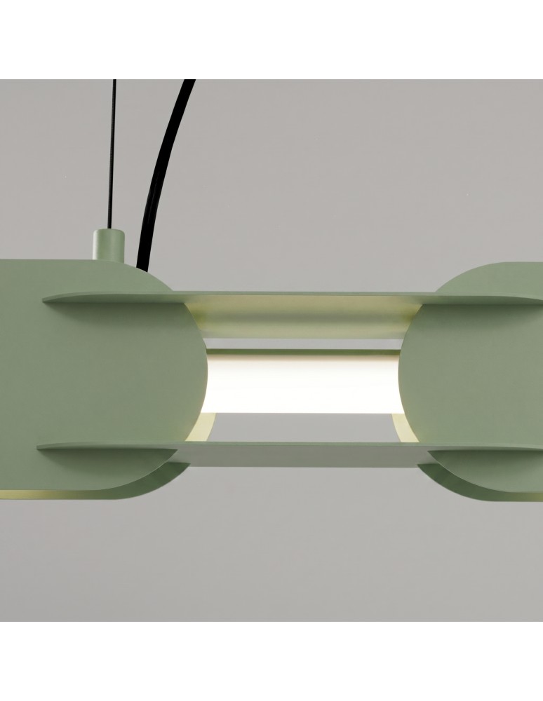 Thoro Lampa wisząca CHAIN 158 szałwiowa LED 4000K TH.1045