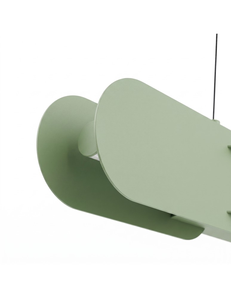 Thoro Lampa wisząca CHAIN 158 szałwiowa LED 4000K TH.1045