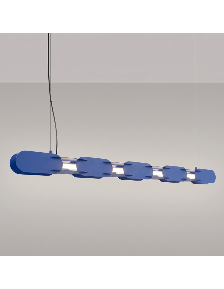 Thoro Lampa wisząca CHAIN 158 ultramaryna LED 4000K TH.1047