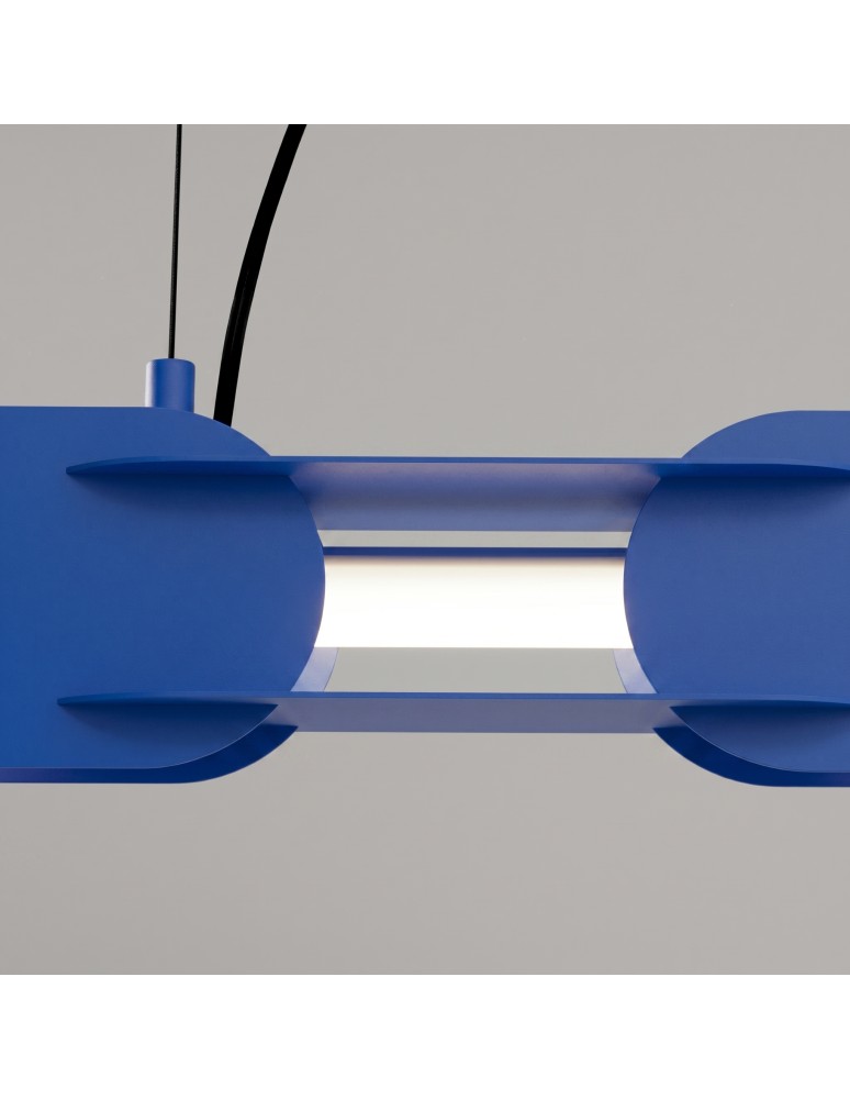 Thoro Lampa wisząca CHAIN 158 ultramaryna LED 4000K TH.1047