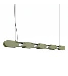 Thoro Lampa wisząca CHAIN 158 zielona oliwka LED 4000K TH.1048