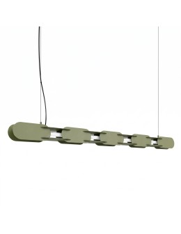 Thoro Lampa wisząca CHAIN 158 zielona oliwka LED 4000K TH.1048