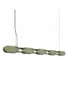 Thoro Lampa wisząca CHAIN 158 zielona oliwka LED 4000K TH.1048