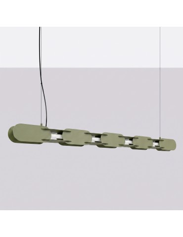 Thoro Lampa wisząca CHAIN 158 zielona oliwka LED 4000K TH.1048 - product 2