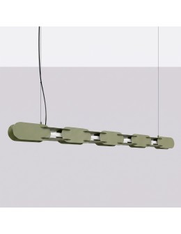 Thoro Lampa wisząca CHAIN 158 zielona oliwka LED 4000K TH.1048 - produkt 2