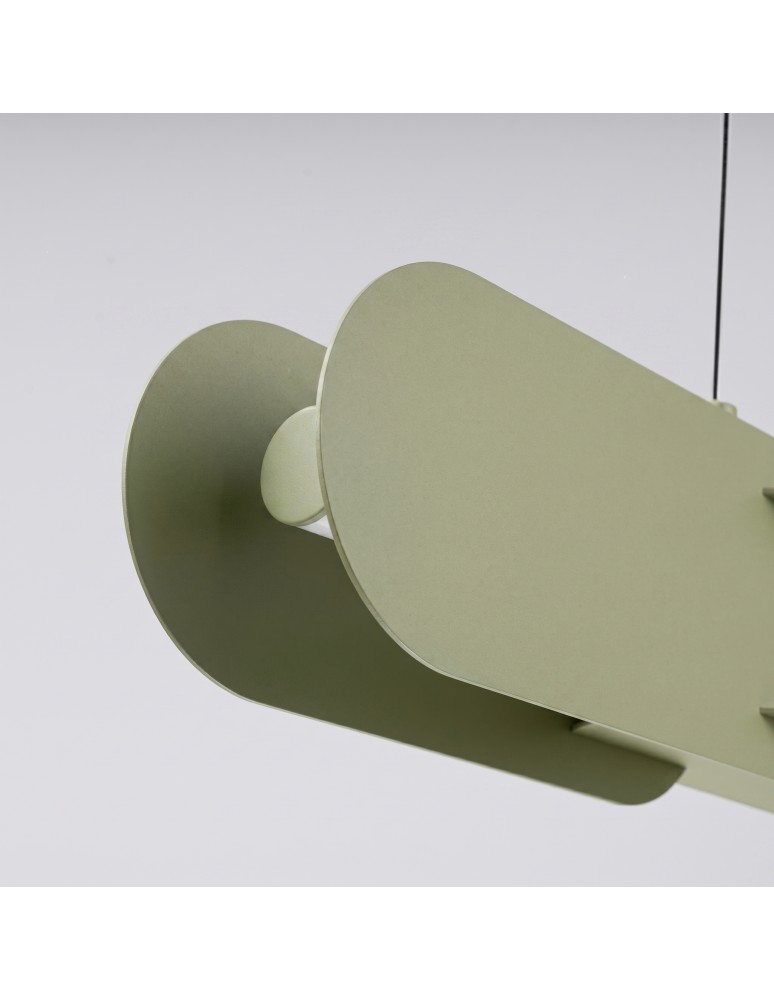 Thoro Lampa wisząca CHAIN 158 zielona oliwka LED 4000K TH.1048
