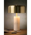 Designer table lamps - Lucide MIRASOL Desk 3xG9 white satin brass 34540/03/31 - product 9