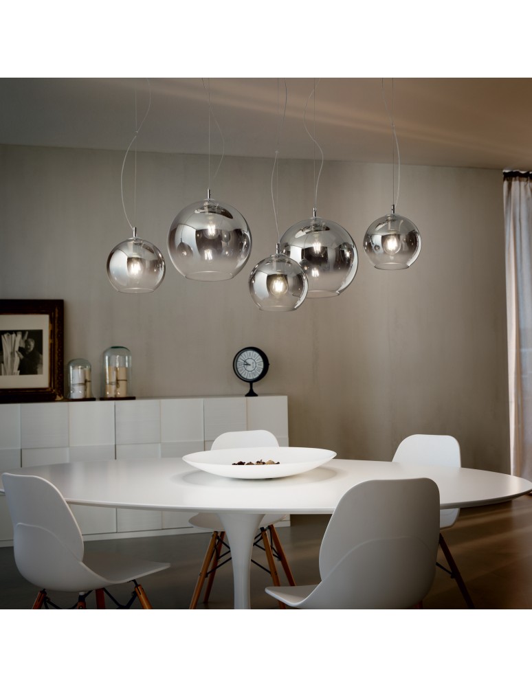 Ideal Lux Lampa Wisząca NEMO SP1 D30 RAME Miedziany 111902