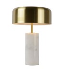 Designer table lamps - Lucide MIRASOL Desk 3xG9 white satin brass 34540/03/31 - product 11