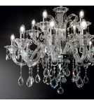 Ideal Lux Lampa Wisząca COLOSSAL SP15 TRASPARENTE Transparentny/Chrom 114170