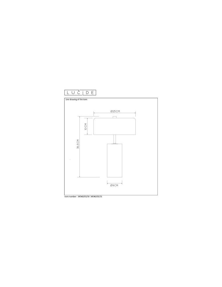 Designer table lamps - Lucide MIRASOL Desk 3xG9 white satin brass 34540/03/31 - product kolory-swiatla.pl 13