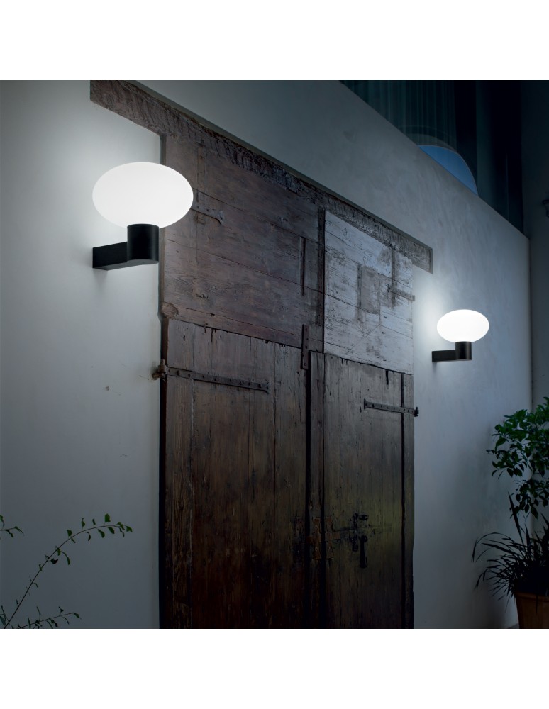 Ideal Lux Lampa Ścienna CLIO MAP1 NERO Czarny 146799