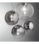 Ideal Lux Lampa Wisząca NEMO SP1 D30 CROMO SFUMATO Chrom 149592