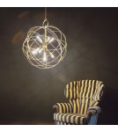 Ideal Lux Lampa Wisząca KONSE SP6 Złoty 156026