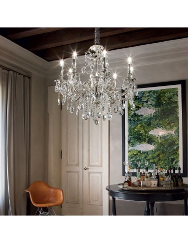Ideal Lux Lampa Wisząca GIOCONDA SP12 ARGENTO Srebrny 164953 - product 2