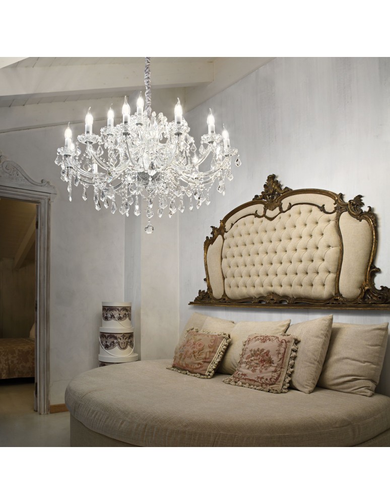 Ideal Lux Lampa Wisząca NAPOLEON SP18 ORO Złoty 167411