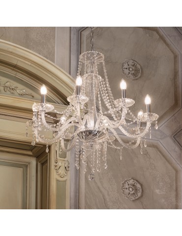 Ideal Lux Lampa Wisząca AMADEUS SP6 Transparentny/Chrom 168753 - product 2