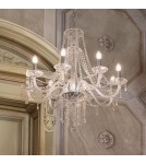 Ideal Lux Lampa Wisząca AMADEUS SP8 Transparentny/Chrom 168777