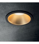 LED flush-mounted lamps - Ideal Lux Lampa Wpuszczana GAME TRIM ROUND 11W 3000K NE OR Czarny/Złoty 192345 - product 5