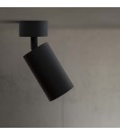 Adjustable ceiling lamps - spots - Ideal Lux Lampa Ścienna DYNAMITE AP1 ROUND NERO Czarny 231471 - product 5