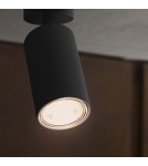 Adjustable ceiling lamps - spots - Ideal Lux Lampa Ścienna DYNAMITE AP1 ROUND NERO Czarny 231471 - product 6