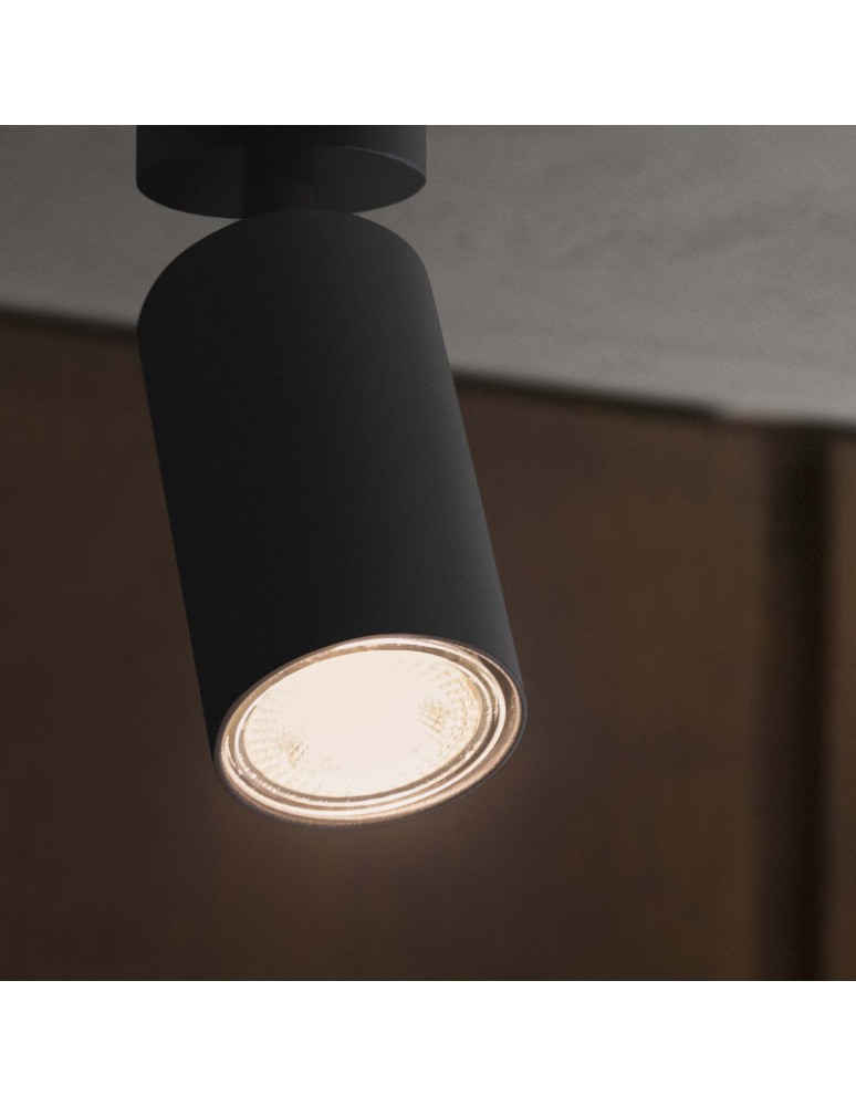Adjustable ceiling lamps - spots - Ideal Lux Lampa Ścienna DYNAMITE AP1 ROUND NERO Czarny 231471 - product kolory-swiatla.pl 6