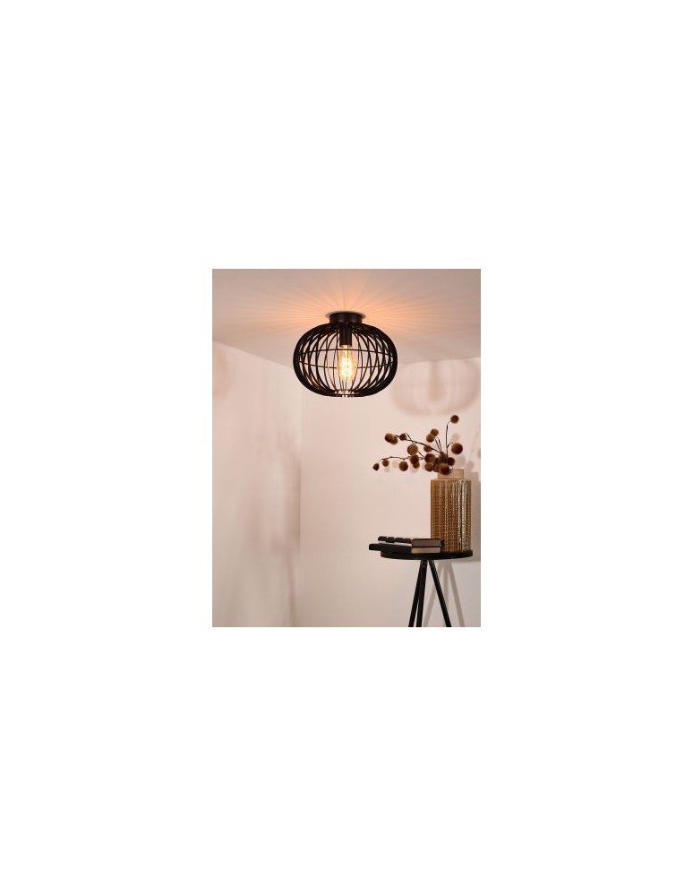 Ceiling lamps - Lucide REDA Ceiling 1xE27 black 78199/01/30 - product kolory-swiatla.pl 11