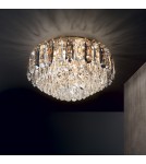 Ideal Lux Lampa Sufitowa MAGNOLIA PL7 Złoty 241296