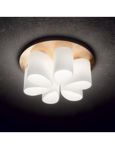 Ideal Lux Lampa Sufitowa DAISY PL6 Złoty 247779