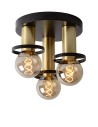 Lucide ANAKA Ceiling 3xE27 black satin brass 45179/13/30